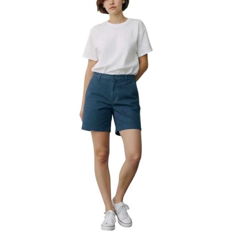 Kut from the Kloth Womens Navy Blue Trouser Shorts Stretch Size‎ 10 Preppy Chino